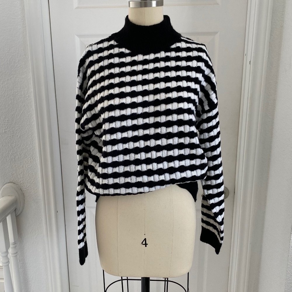 Black & White Striped Sweater